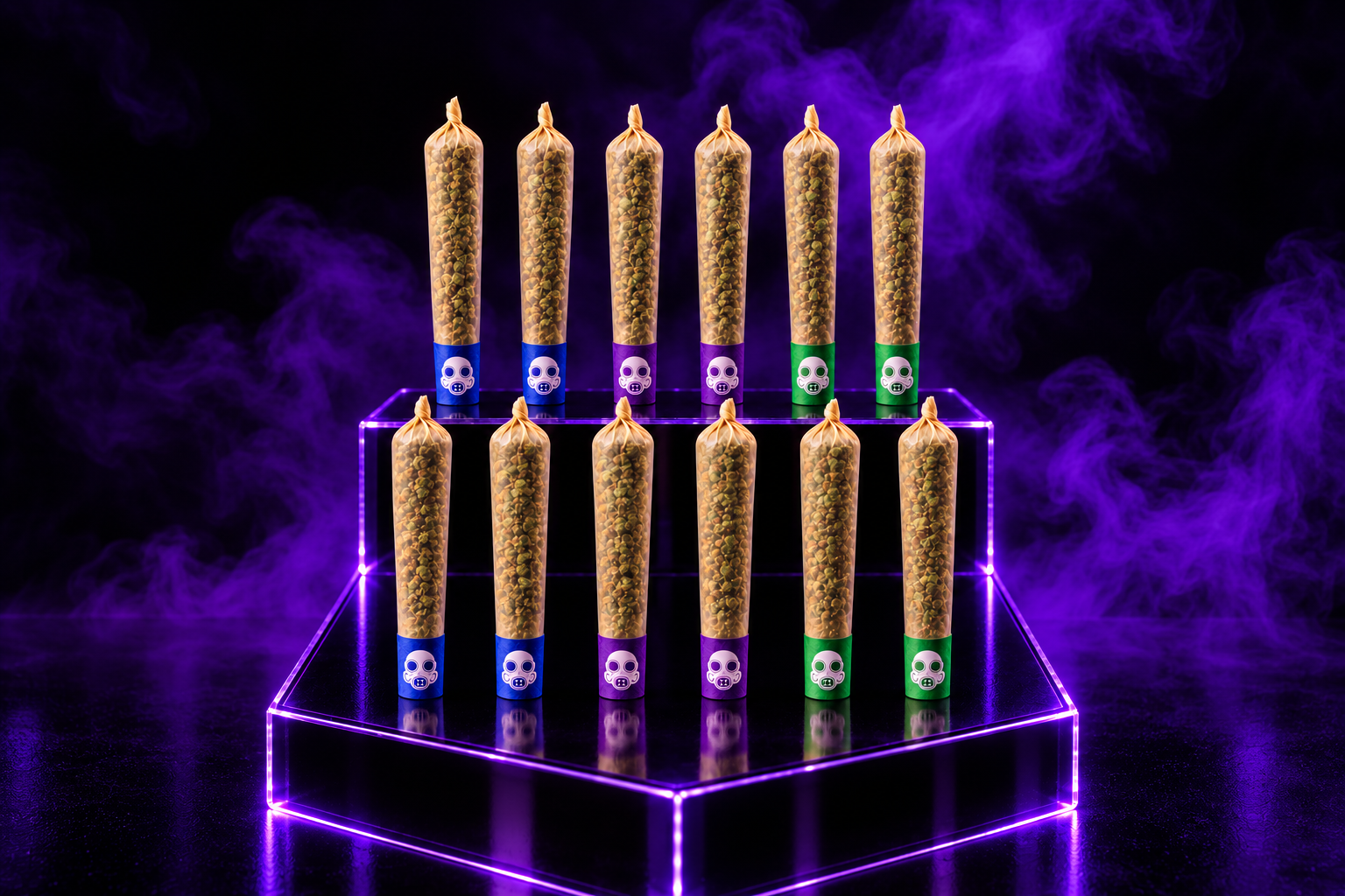 Pre Rolls product display by Dom Jackson