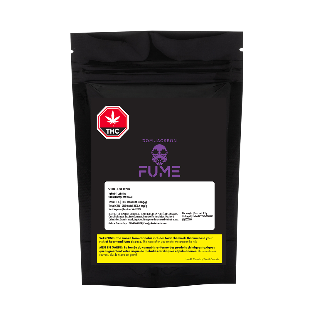 Spiral Live Resin 1.2 g package